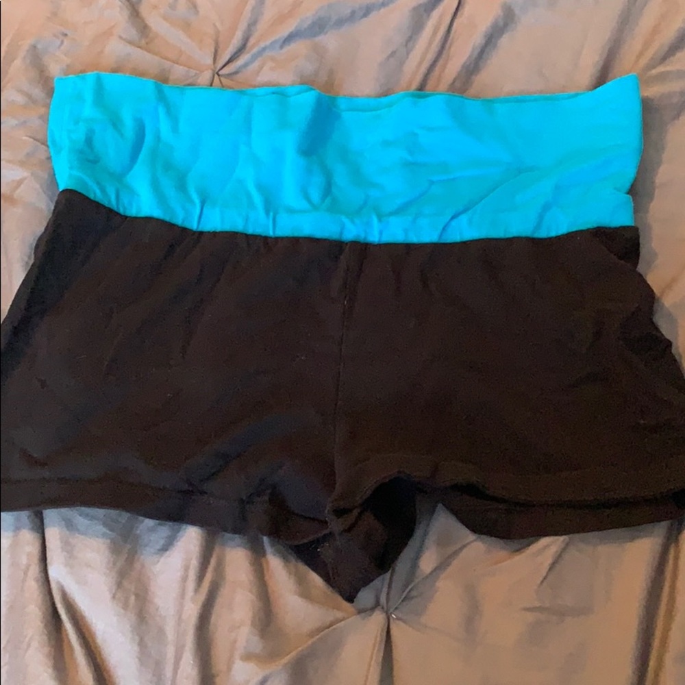 Women’s stretchy shorts.